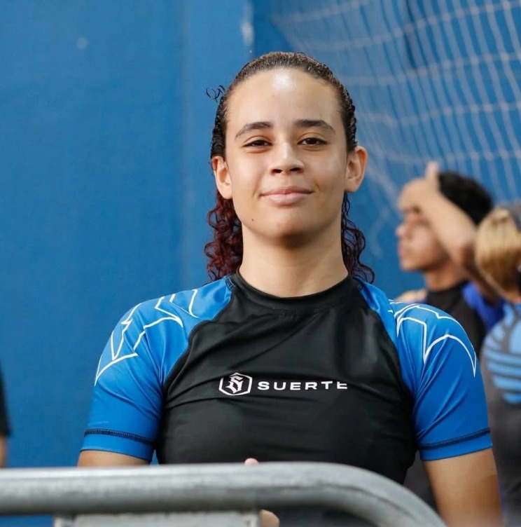 Nicoly Geribola em seu primeiro campeonato